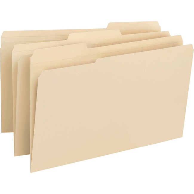 Smead 100% Recycled Folders with Reinforced Tab