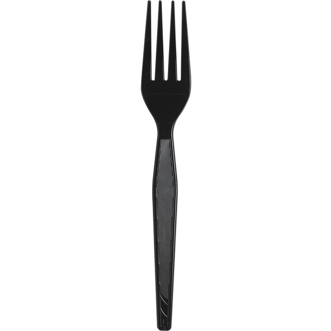 Dixie Bulk Heavywt Black Plastic Cutlery