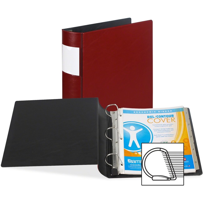 Samsill Contour Cover D-Ring Reference Binder