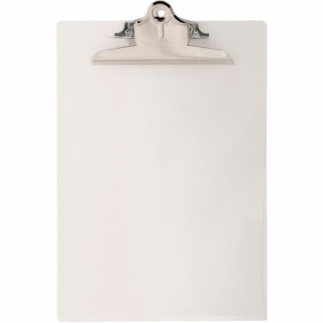 Saunders Transparent Clipboard with High Capacity Clip