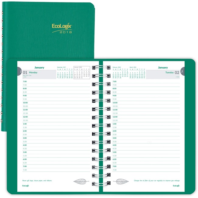 Brownline Recycled Ecologix Daily Planner