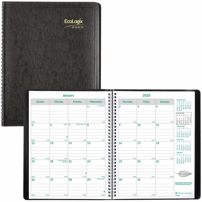 Brownline Ecologix 14-month Monthly Planner