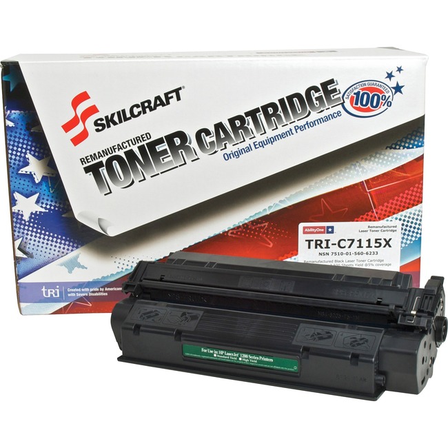 SKILCRAFT Remanufactured Toner Cartridge - Alternative for HP 15X (C7115X)