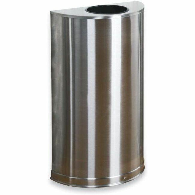 Rubbermaid Commercial 12 Gallon Half Round Steel Receptacle
