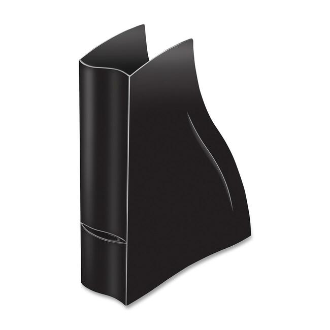 CEP Isis Collection. Solid Black Desk Magazine Rack