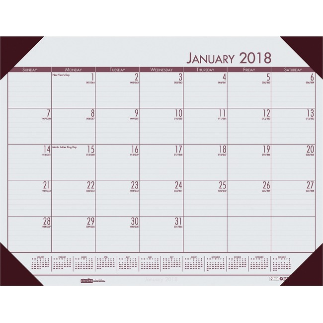 House of Doolittle Ecotones Compact Calendar Desk Pads