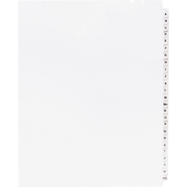 Sparco A-Z Quick Index Dividers with Contents Page