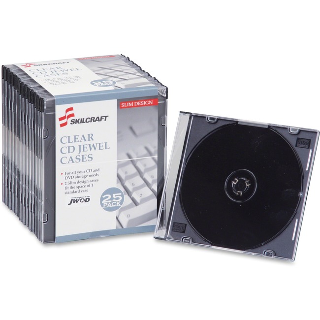 SKILCRAFT Slim CD/DVD Jewel Case