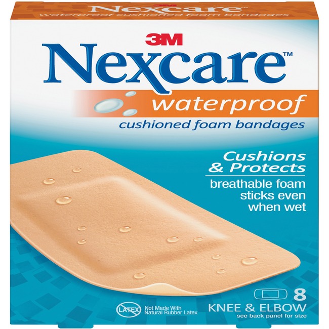 Nexcare™ Active™ Waterproof Bandages, Knee and Elbow, 8 ct.