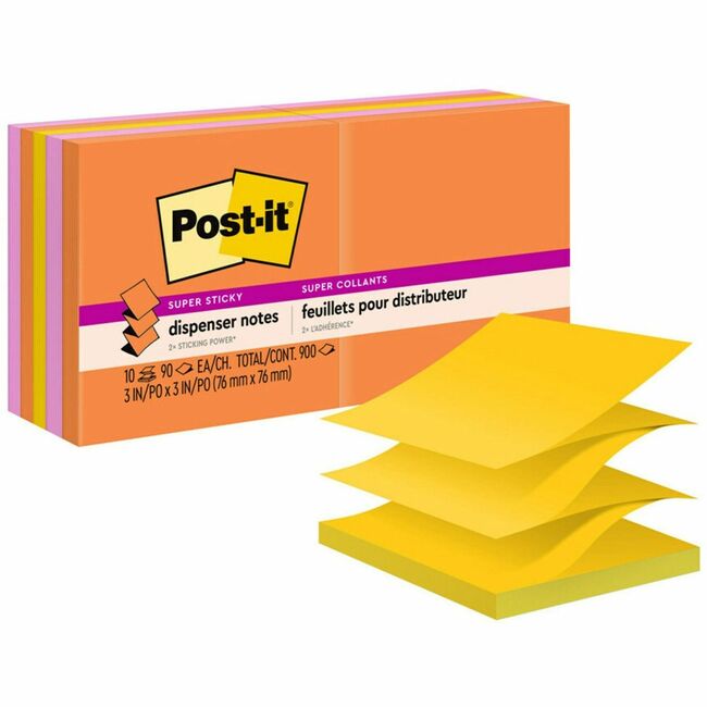 Post-it® Super Sticky Pop-up Notes, 3