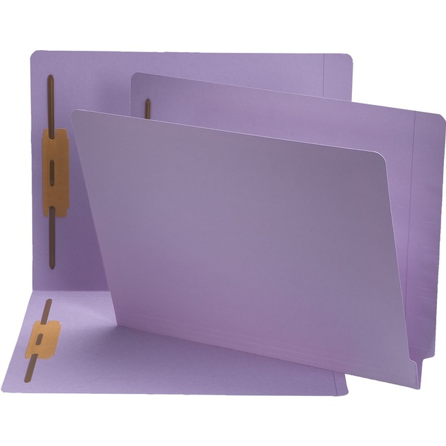 Smead End Tab Colored Fastener Folders with Shelf-Master® Reinforced Tab