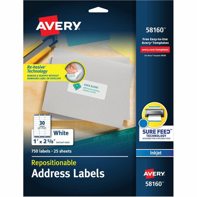 Avery® Repositionable Mailing Labels