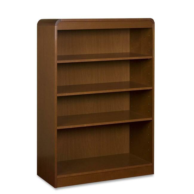 Lorell Radius Veneer Bookcase