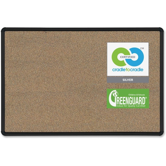 MooreCo Eco-friendly Black Splash Cork Board