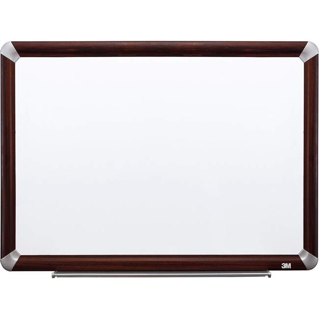 3M Prem.Porcelain Mahogany Frame Dry-erase Boards