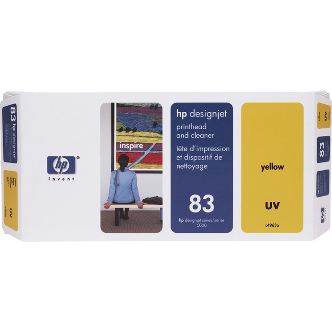 HP 83 (C4963A) Original Printhead - Single Pack - Inkjet - 1000 Pages - Yellow