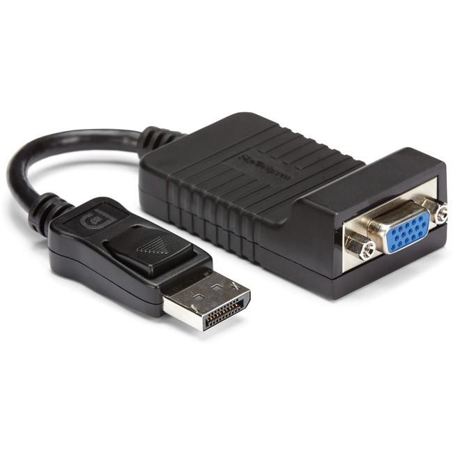 StarTech.com DisplayPort to VGA Adapter, Active DP to VGA Converter, 1080p Video DP to VGA Monitor Dongle, Latching DP Connector, Durable