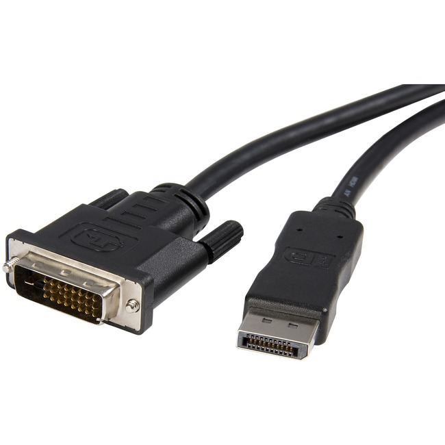 StarTech.com 10ft (3m) DisplayPort to DVI Cable, DisplayPort to DVI-D Adapter/Converter Cable, 1080p Video, DP 1.2 to DVI Monitor Cable