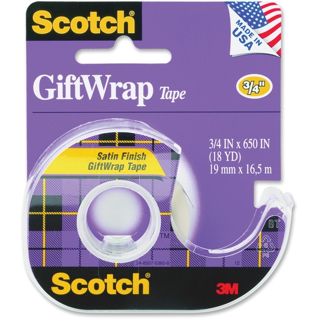 Scotch Satin Finish GiftWrap Tape