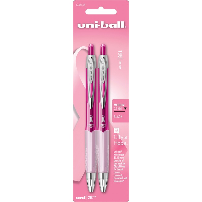 Uni-Ball 207 Pink Ribbon Pens