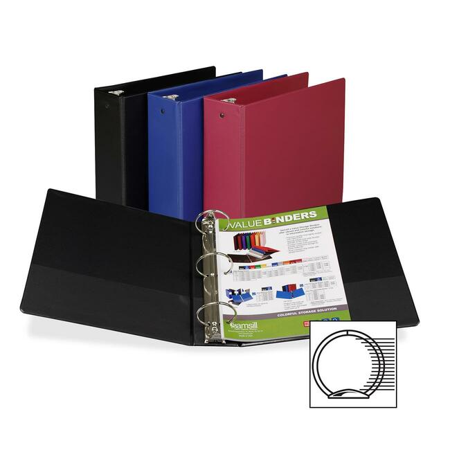 Samsill 3-Ring Vinyl Storage Binders