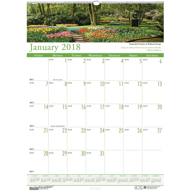 House of Doolittle Earthscapes Gardens Wall Calendar