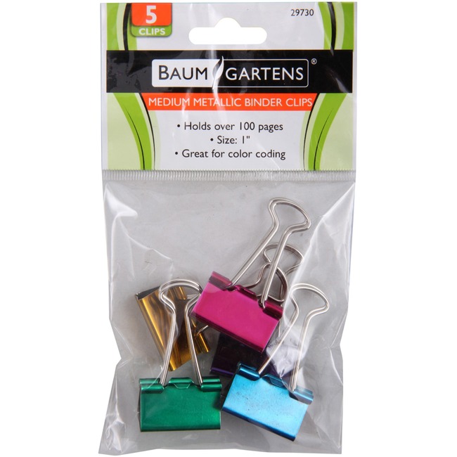 Baumgartens Metallic Binder Clip