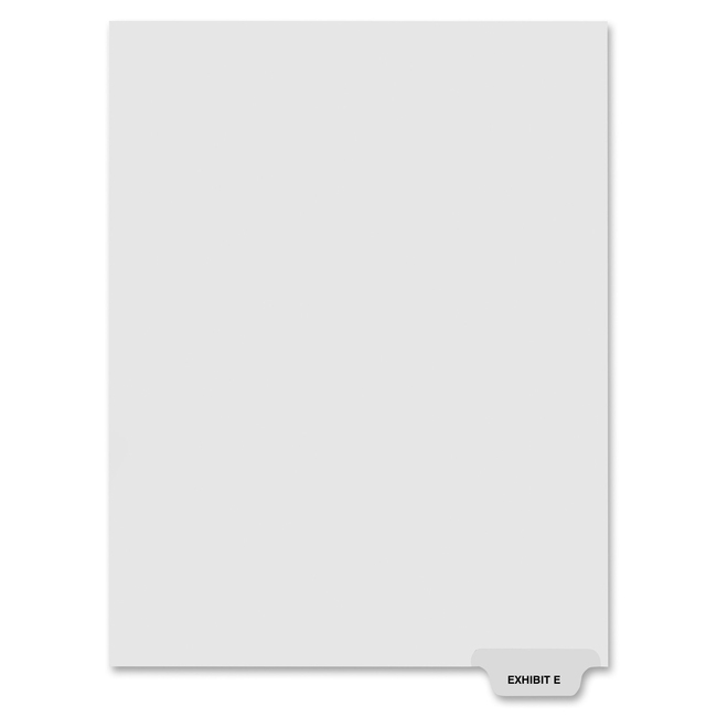 Kleer-Fax Lam Preprinted Bottom Tab Index Dividers