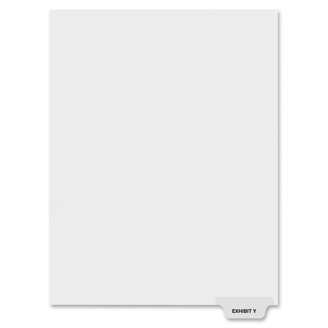 Kleer-Fax Lam Preprinted Bottom Tab Index Dividers