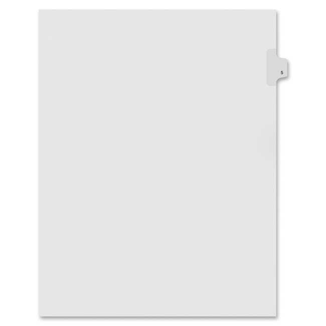 Kleer-Fax Numeric Laminated Tab Index Dividers