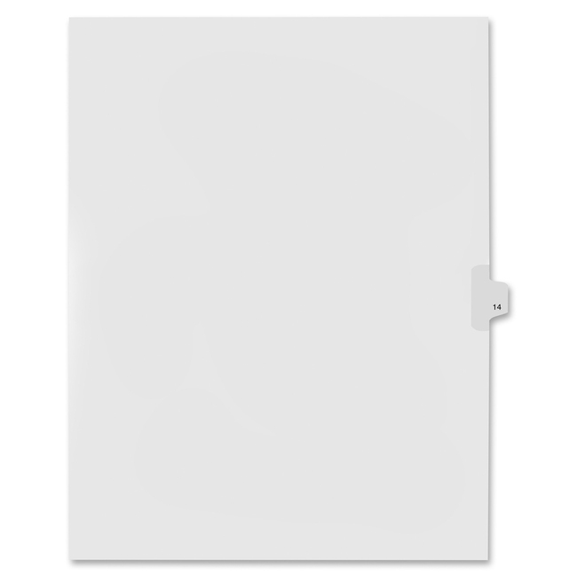 Kleer-Fax Numeric Laminated Tab Index Dividers