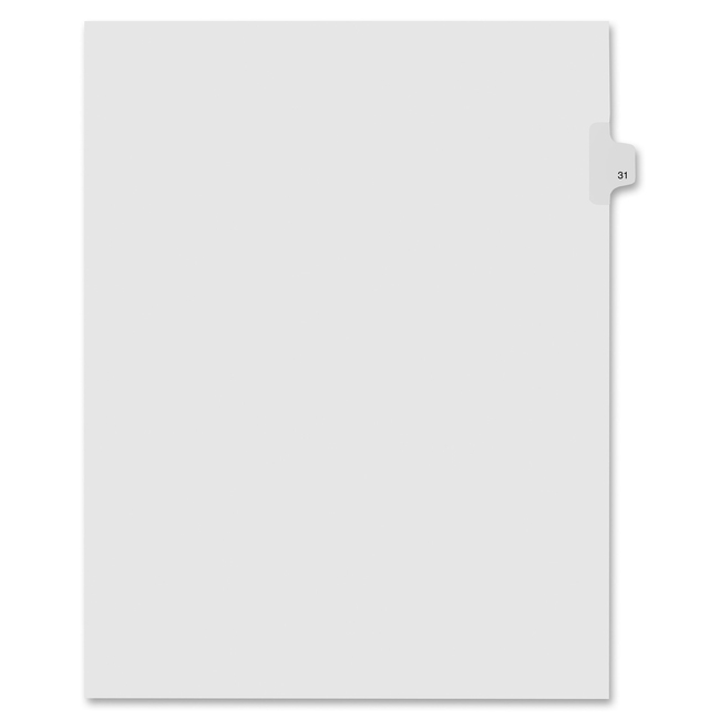 Kleer-Fax Numeric Laminated Tab Index Dividers