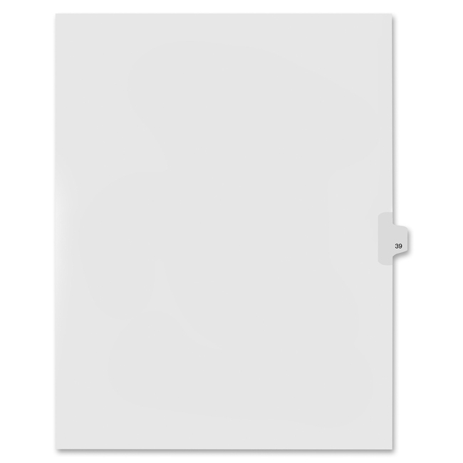 Kleer-Fax Numeric Laminated Tab Index Dividers