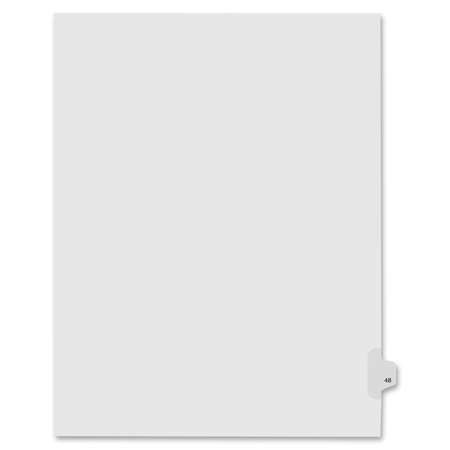 Kleer-Fax Numeric Laminated Tab Index Dividers