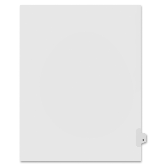 Kleer-Fax Lam Alphabetic Side Tab Index Dividers