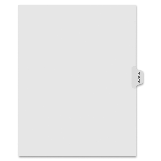 Kleer-Fax Laminated Side Tabs Exhibit Index Dividers