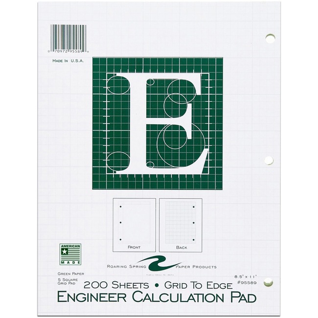 Roaring Spring Engineer Calculation Pads - Letter