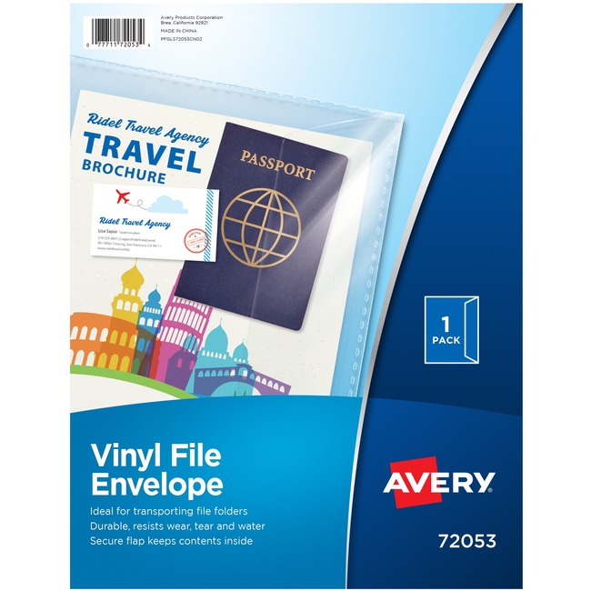 Avery® Vinyl File Envelopes