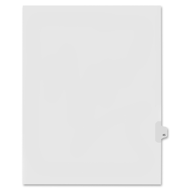 Kleer-Fax Numeric Laminated Tab Index Dividers