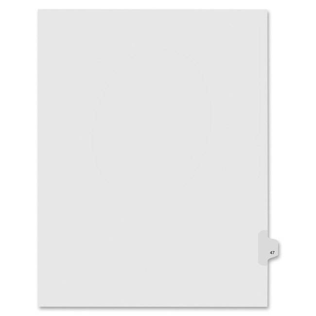 Kleer-Fax Numeric Laminated Tab Index Dividers