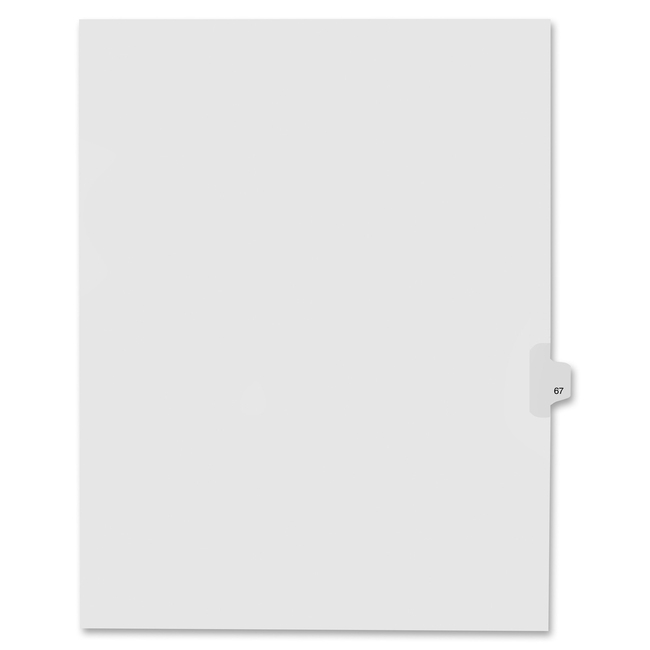 Kleer-Fax Numeric Laminated Tab Index Dividers