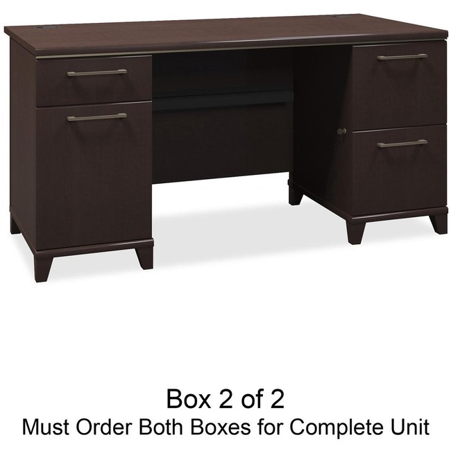 Bush Business Furniture Enterprise 60W Double Pedestal Desk Box 2 of 2