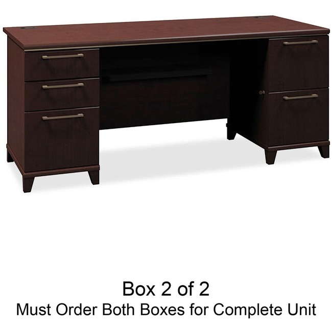 Bush Business Furniture Enterprise 72W Double Pedestal Desk Box 2 of 2