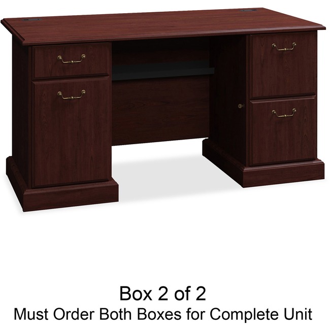 Bush Business Furniture Syndicate 60W Double Pedestal Desk Box 2 of 2