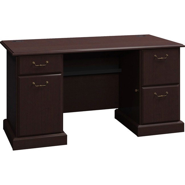 Bush Business Furniture Syndicate 60W Double Pedestal Desk Box 2 of 2