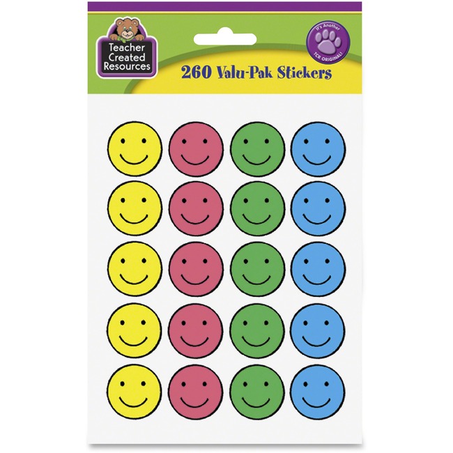 Teacher Created Resources Valu-Pak Happy Face Sticker
