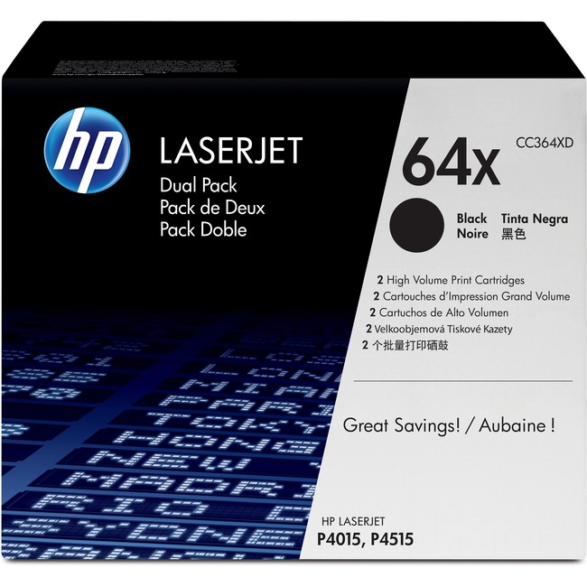 HP 64X Original Toner Cartridge - Dual Pack