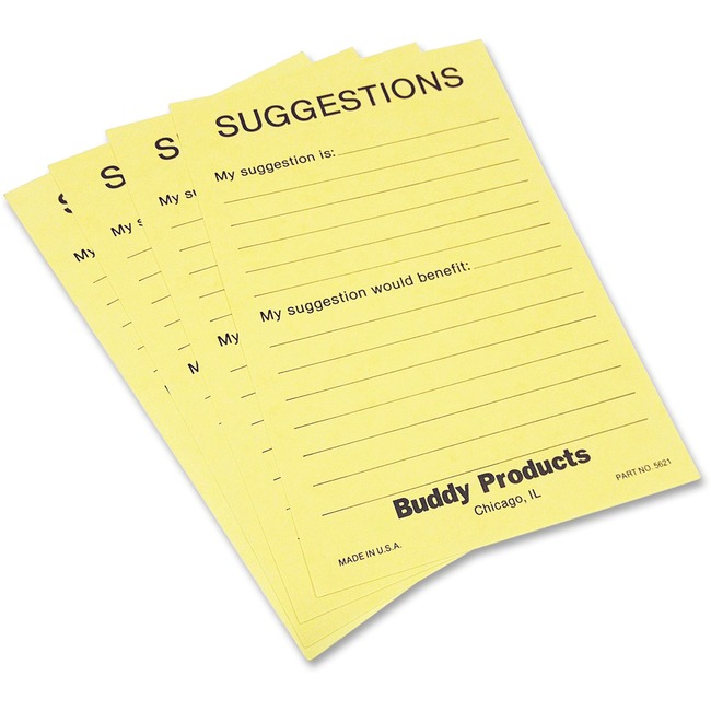 Buddy Preprinted Suggestion Cards