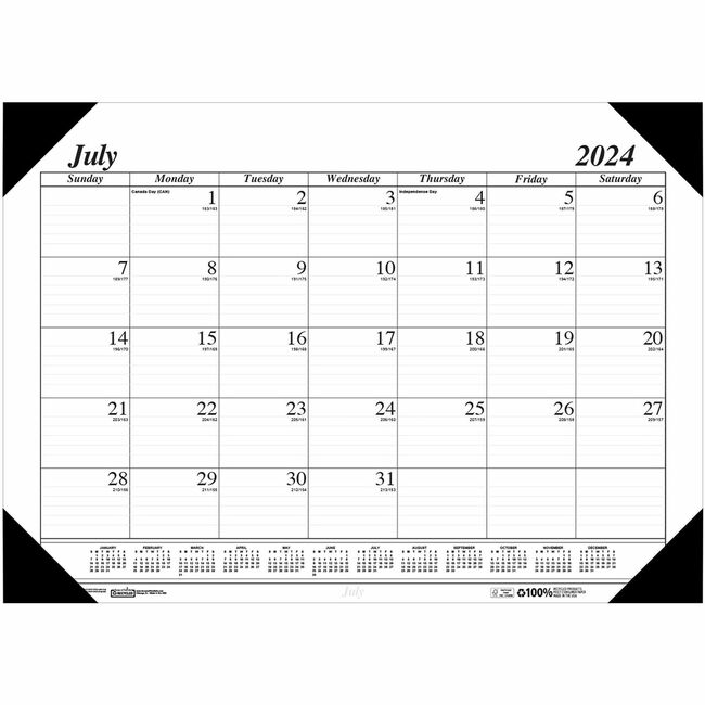 House of Doolittle 14-month Academic Economy Desk Pad