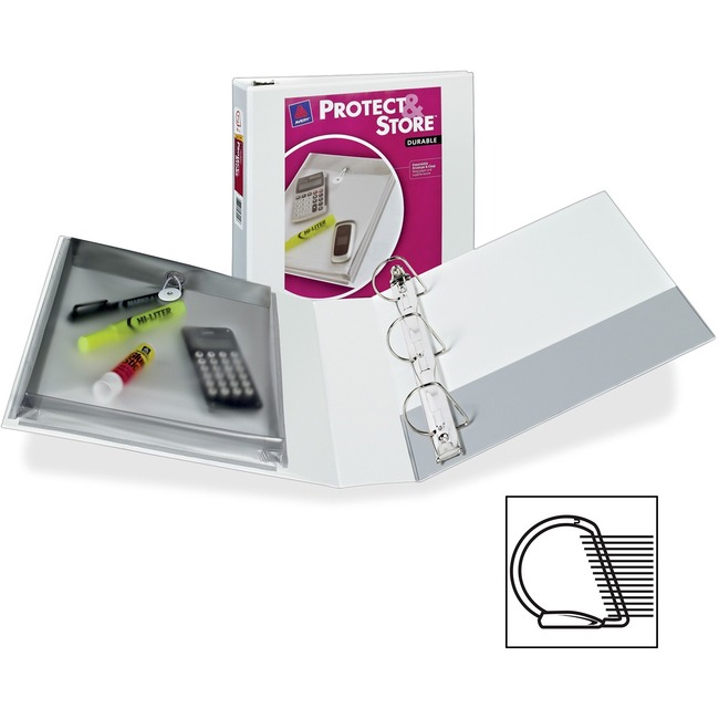 Avery Protect & Store Durable View Binders with Slant Rings
